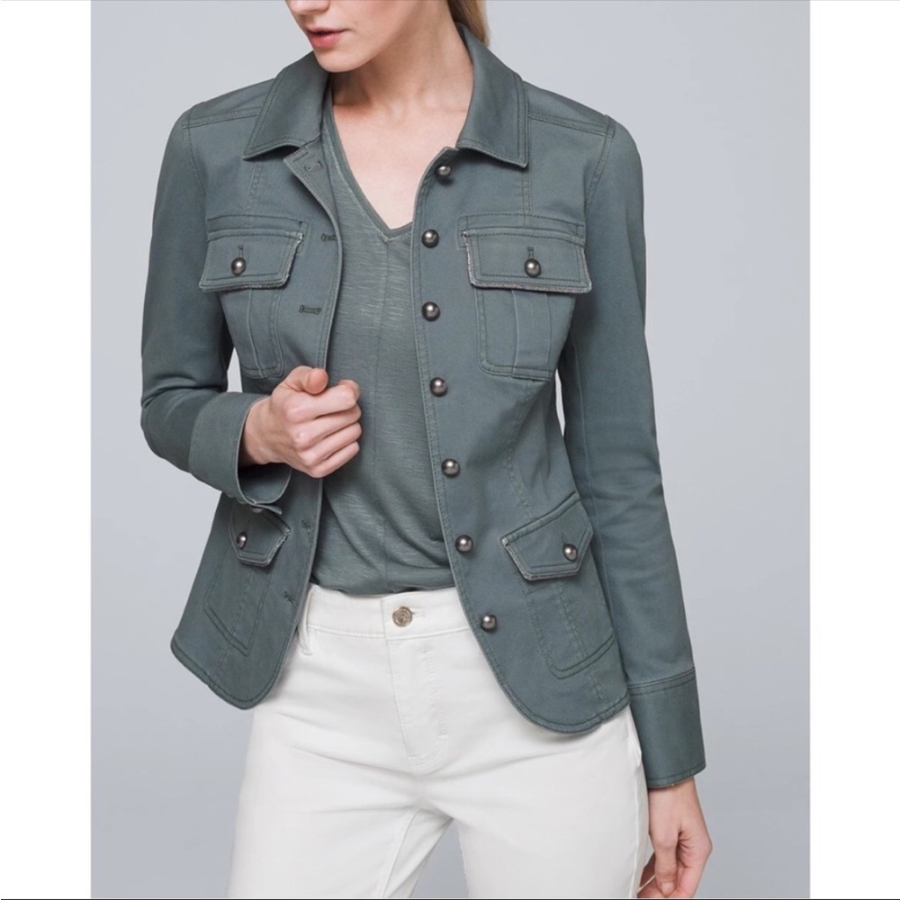 ⭐️NEW⭐️White House Black Market (WHBM) Military Style Jacket - Picture 12 of 12